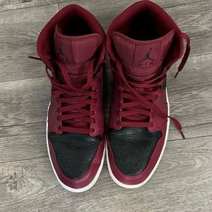 Air Jordan 1 , Mens 14, oxblood & black